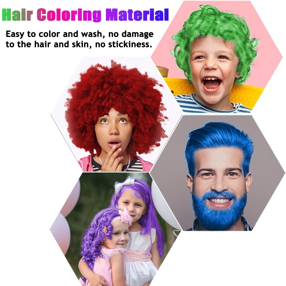 CMWGKBC red temporary hair color wax for festive styling.
