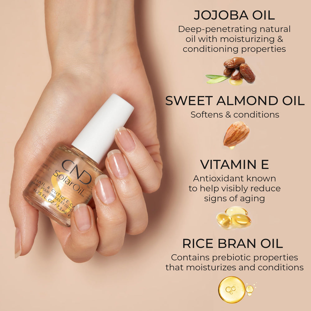 Hidratación de cutículas con mezcla de aceites naturales CND