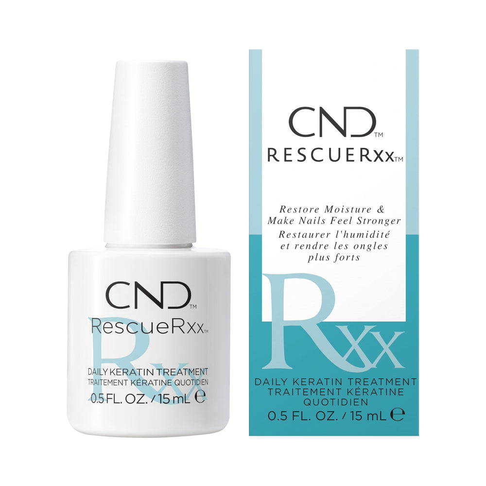 CND RescueRxx: botella de keratina para uñas fuertes.