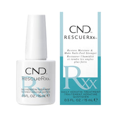 CND RescueRxx: botella de keratina para uñas fuertes.