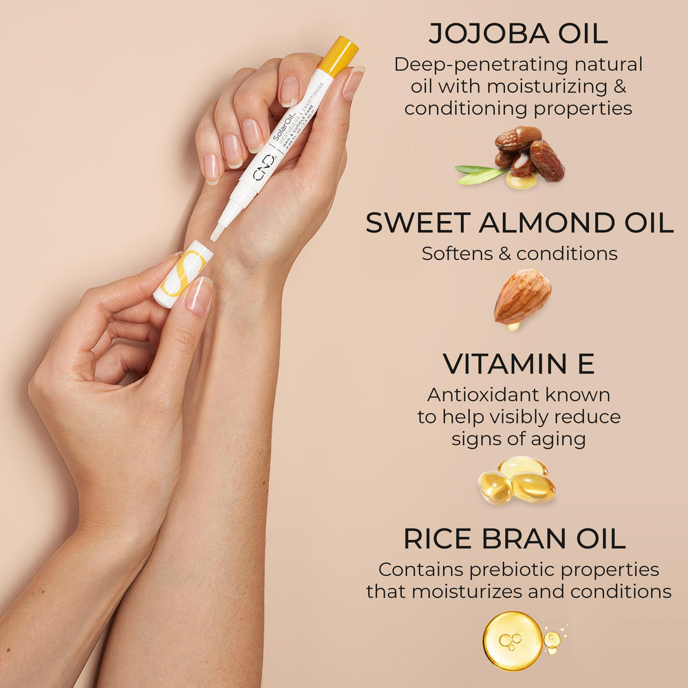 CND SolarOil aroma-fruta, fragancia agradable con notas florales para el cuidado.