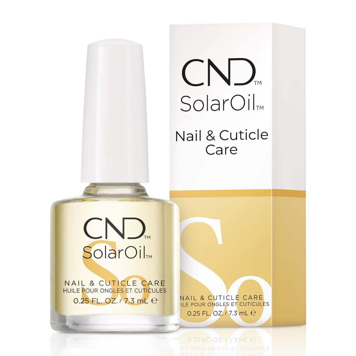 CND SolarOil: botella con aceite ligero para cutícula suave.