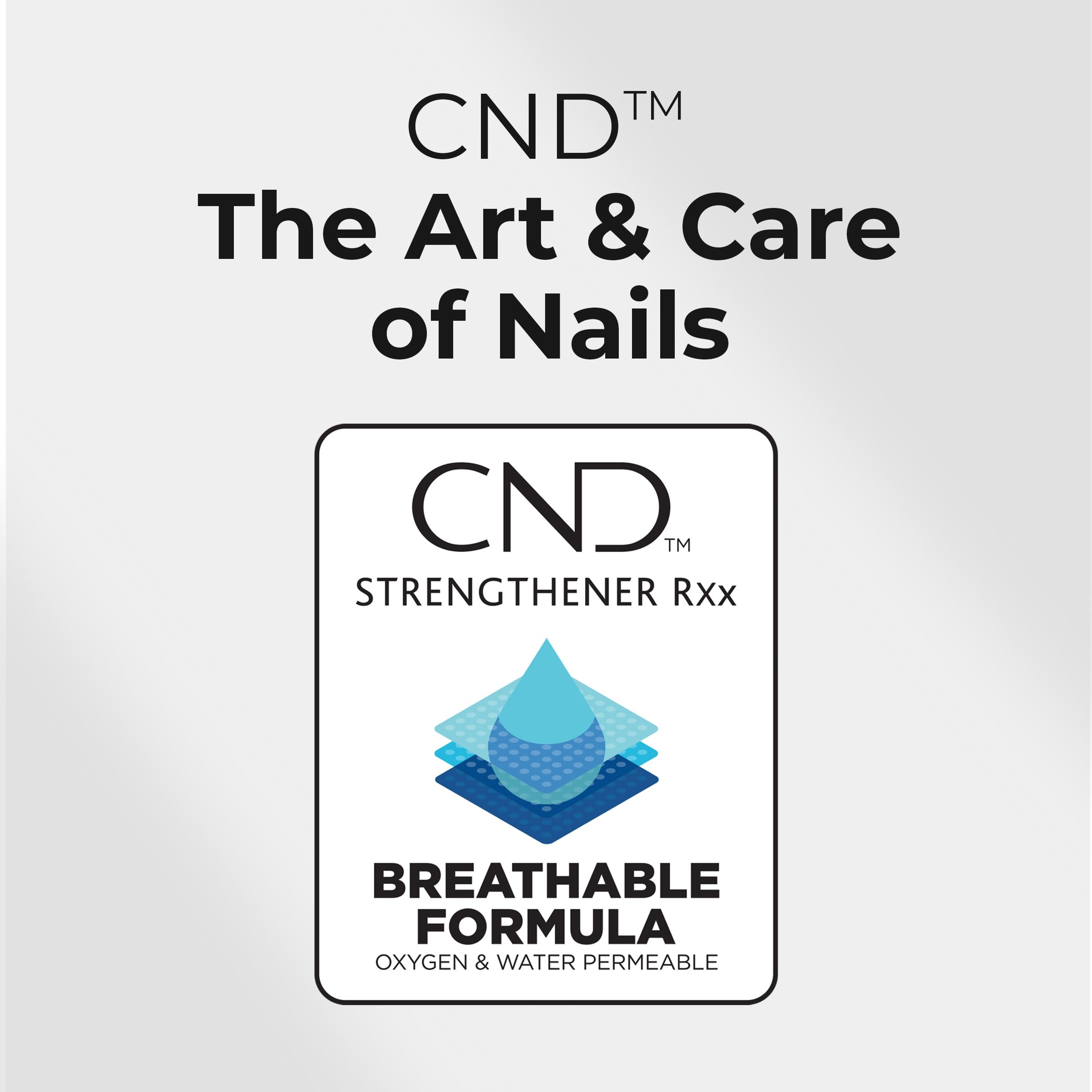 CND Strengthener RXx protección para uñas, resistencia diaria.