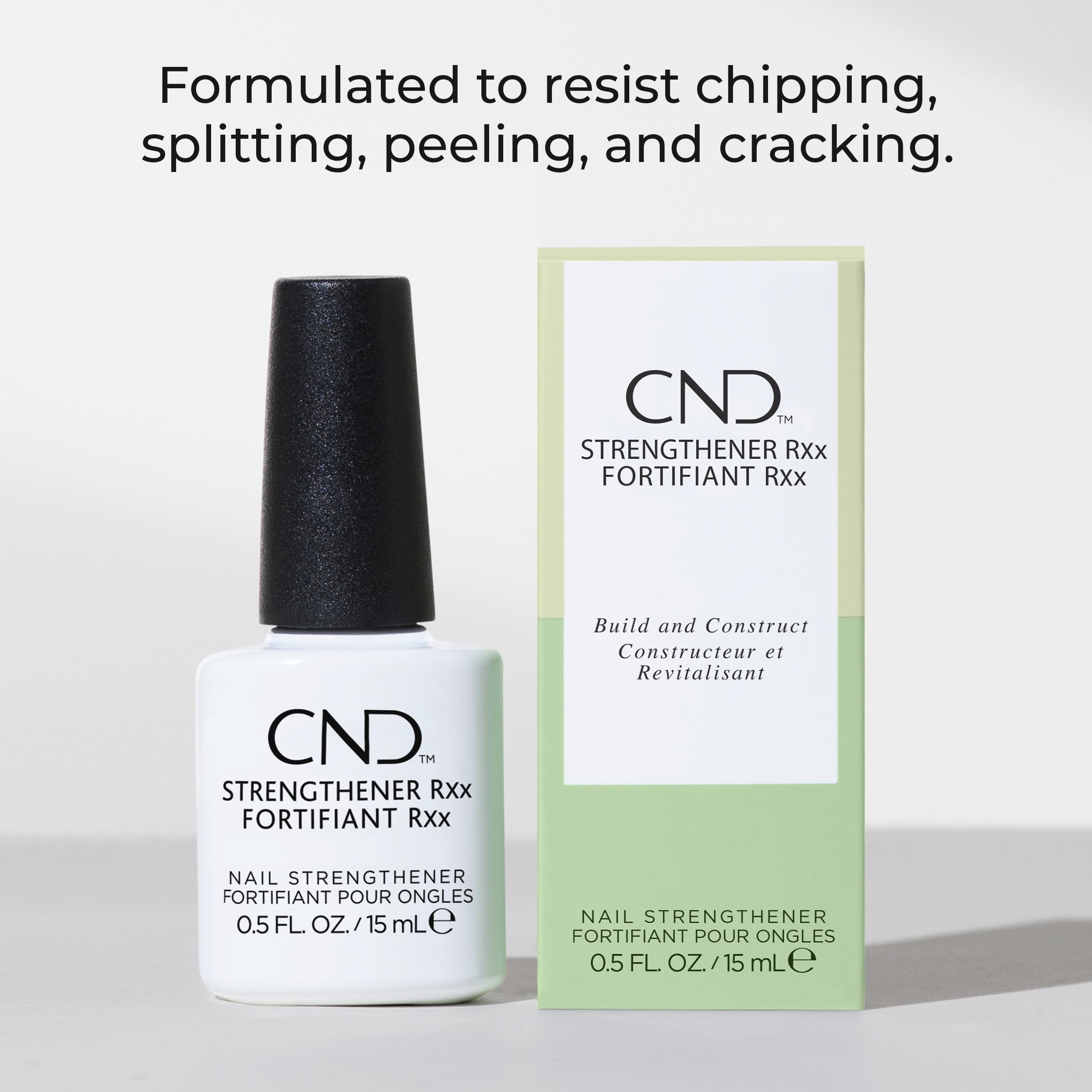 CND Strengthener RXx textura nutritiva que cuida la superficie.