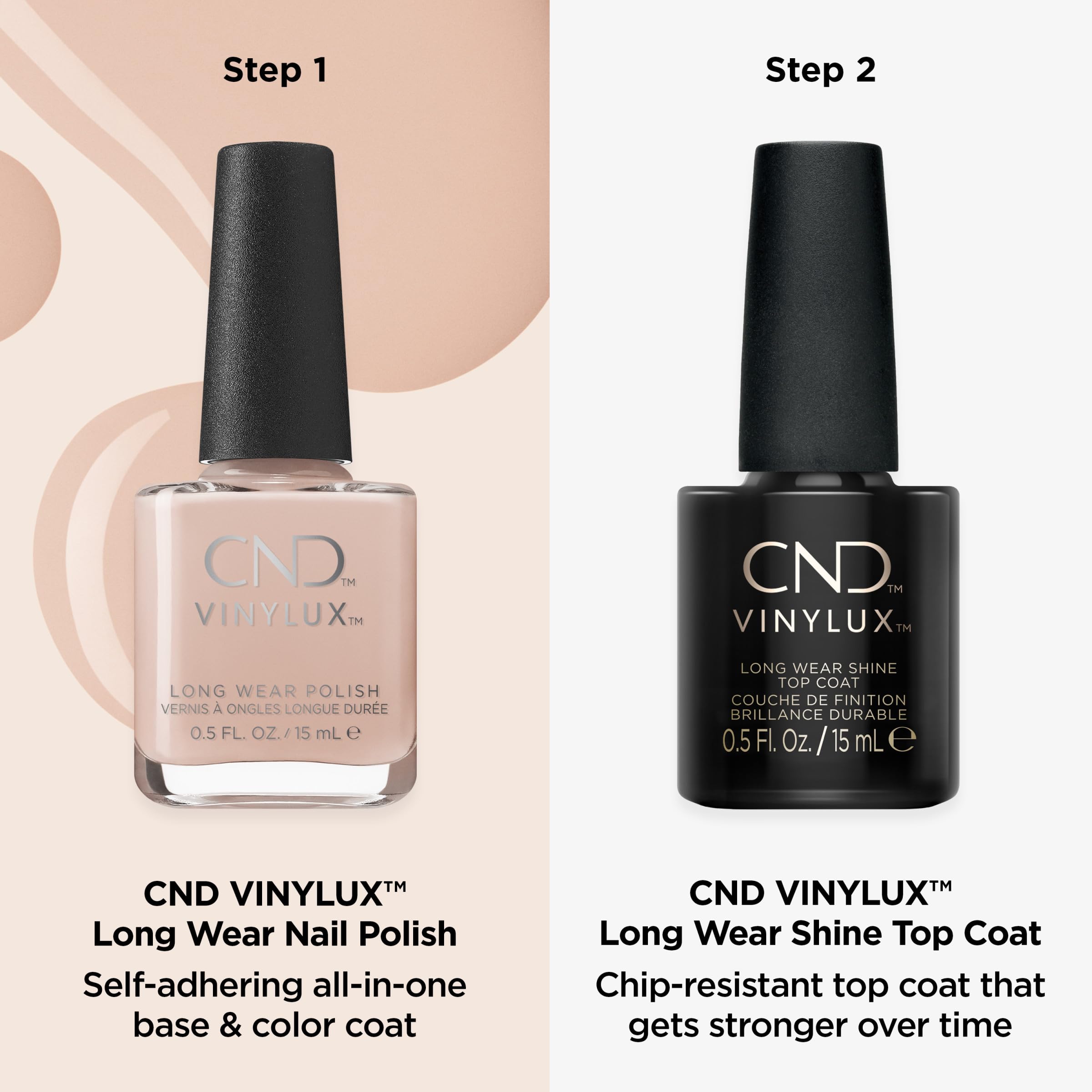 CND Vinylux brillo profundo para una sensación de salón.