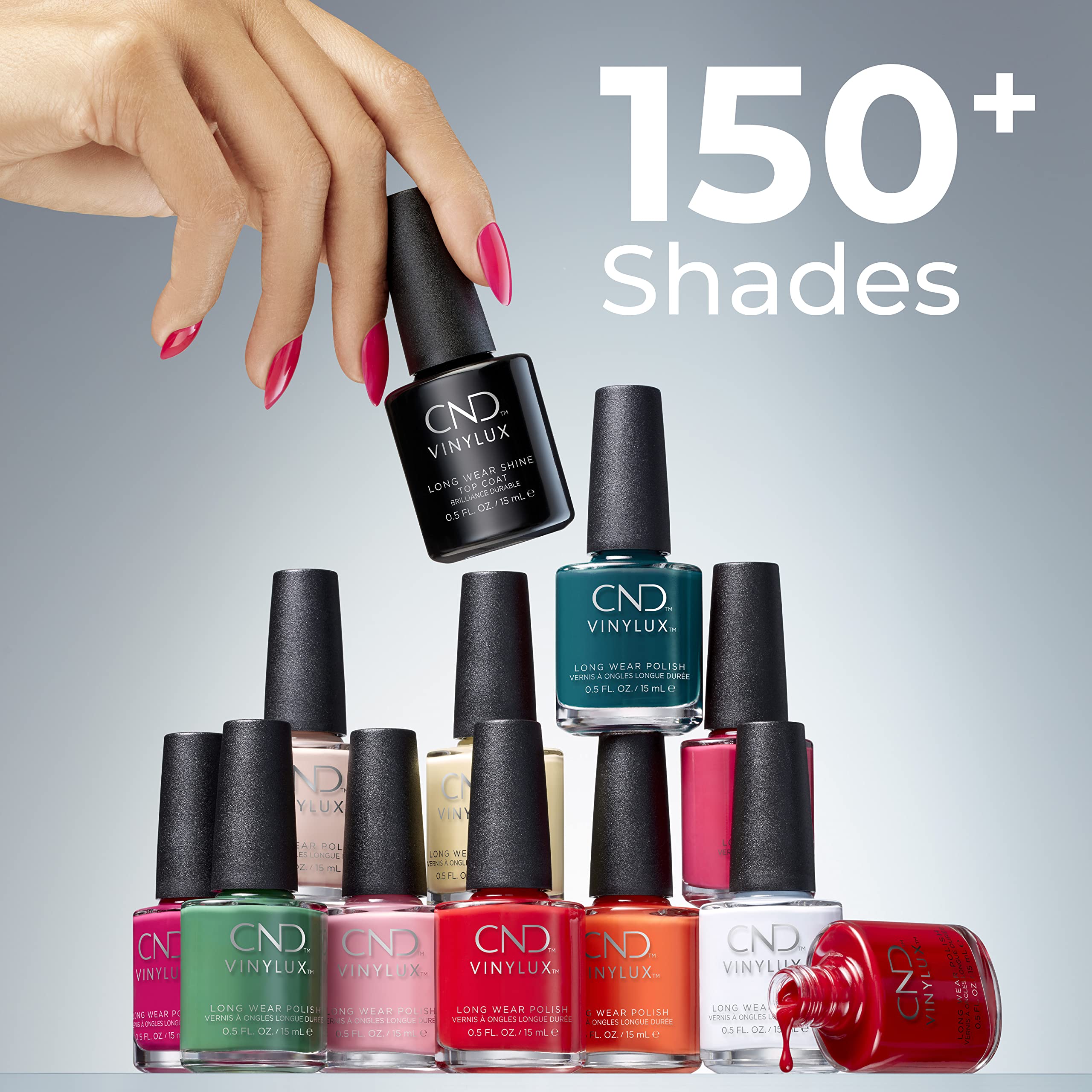 Gama de 150 colores de Vinylux para combinaciones