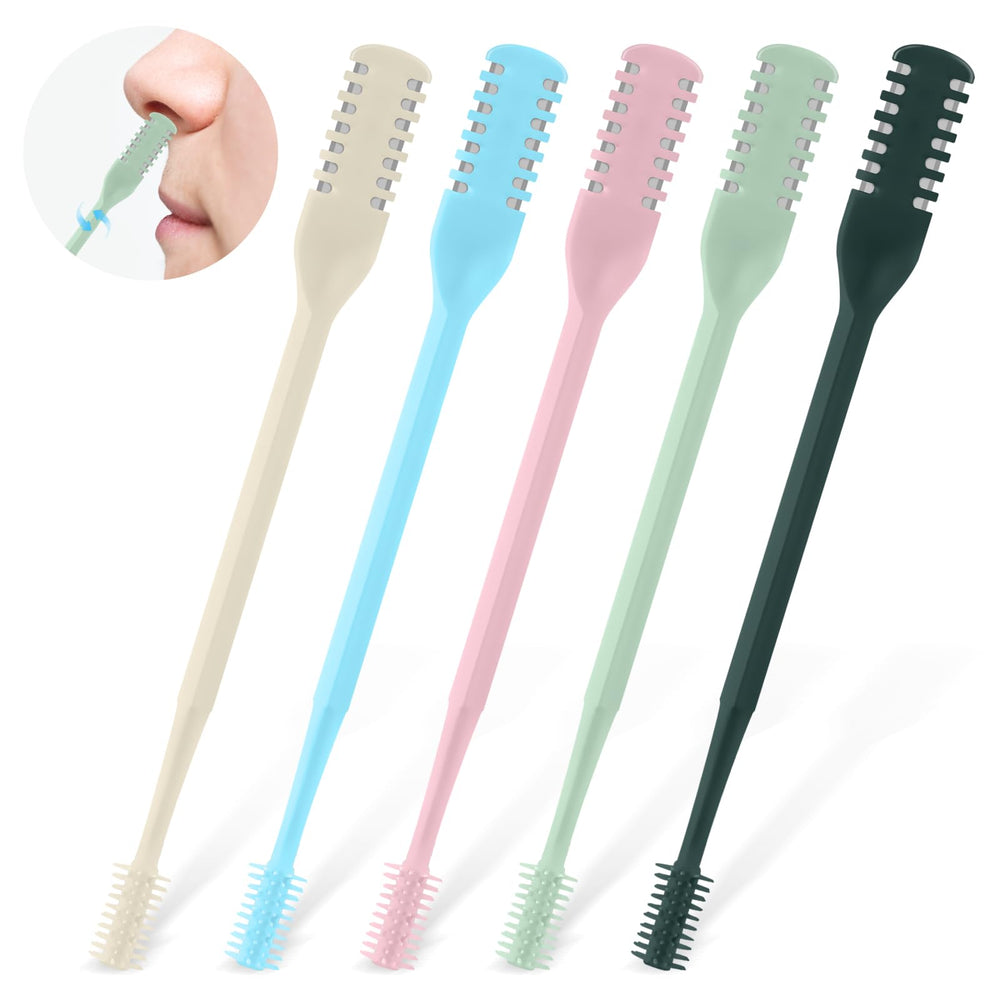 CNDNO 2-in-1 nasal hair cutter with dual blades for precise trimming and a neat look