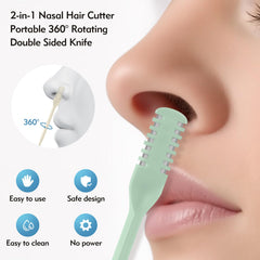 CNDNO 360° rotating nose hair trimmer for easy access to hard-to-reach hairs