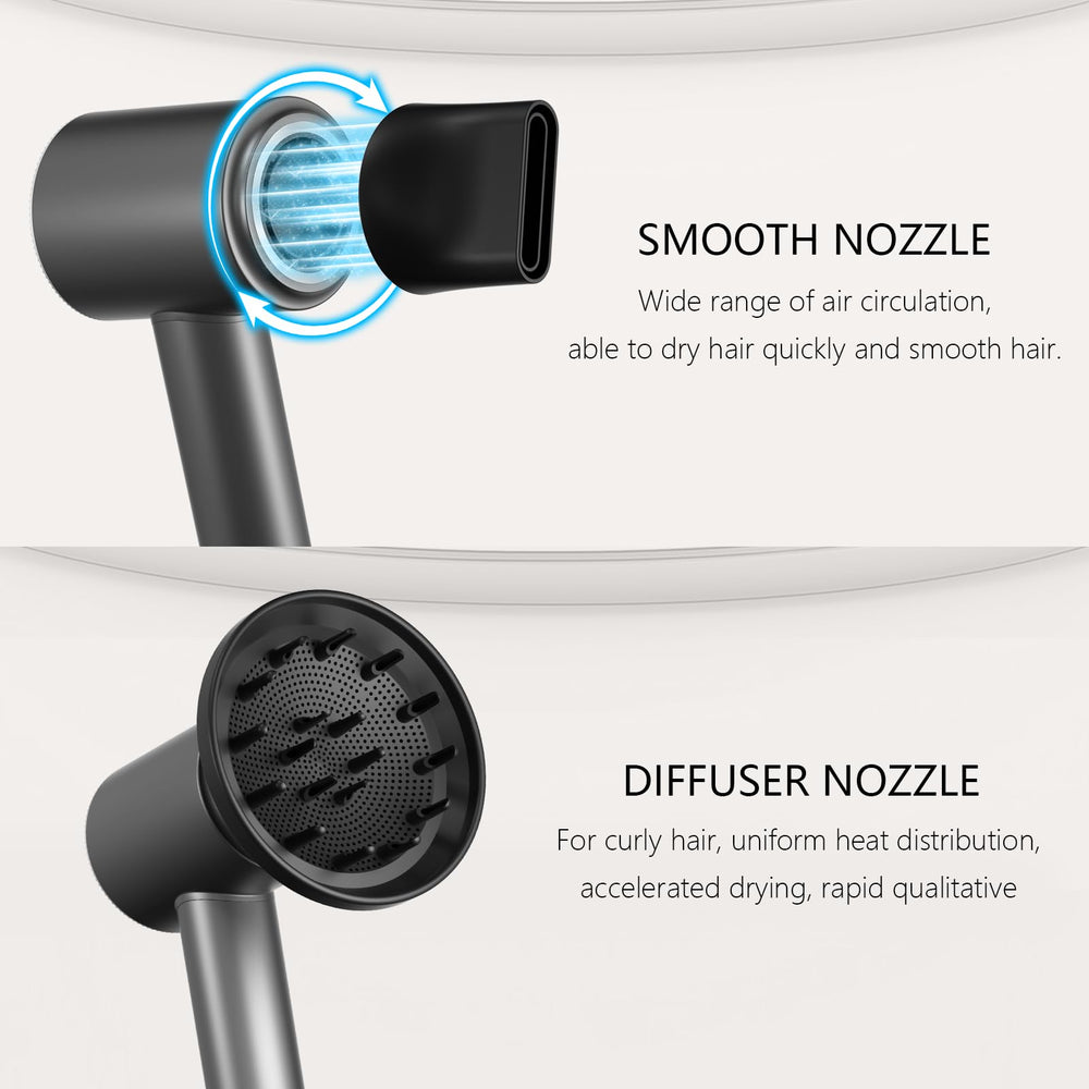 CNMSGM magnetic attachments: concentrator nozzle and diffuser for versatile drying