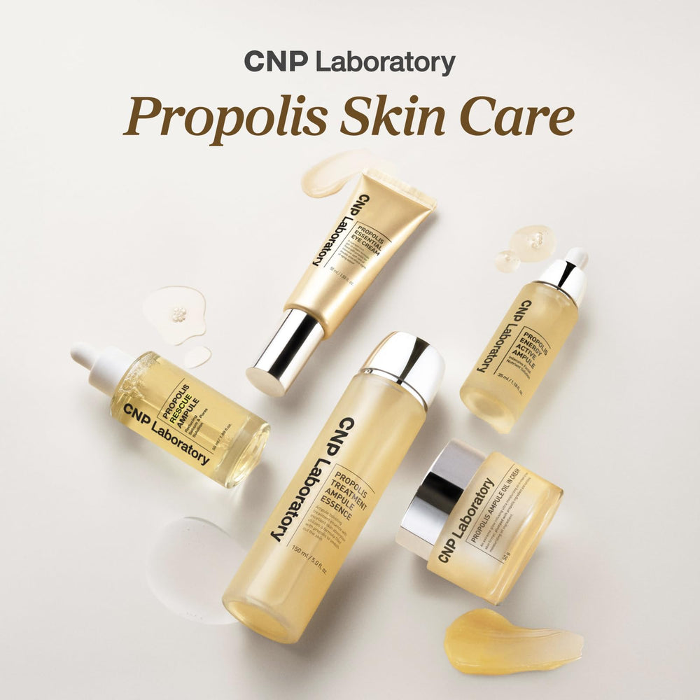 CNP Honey Glow Booster Toner bottle being applied to the skin