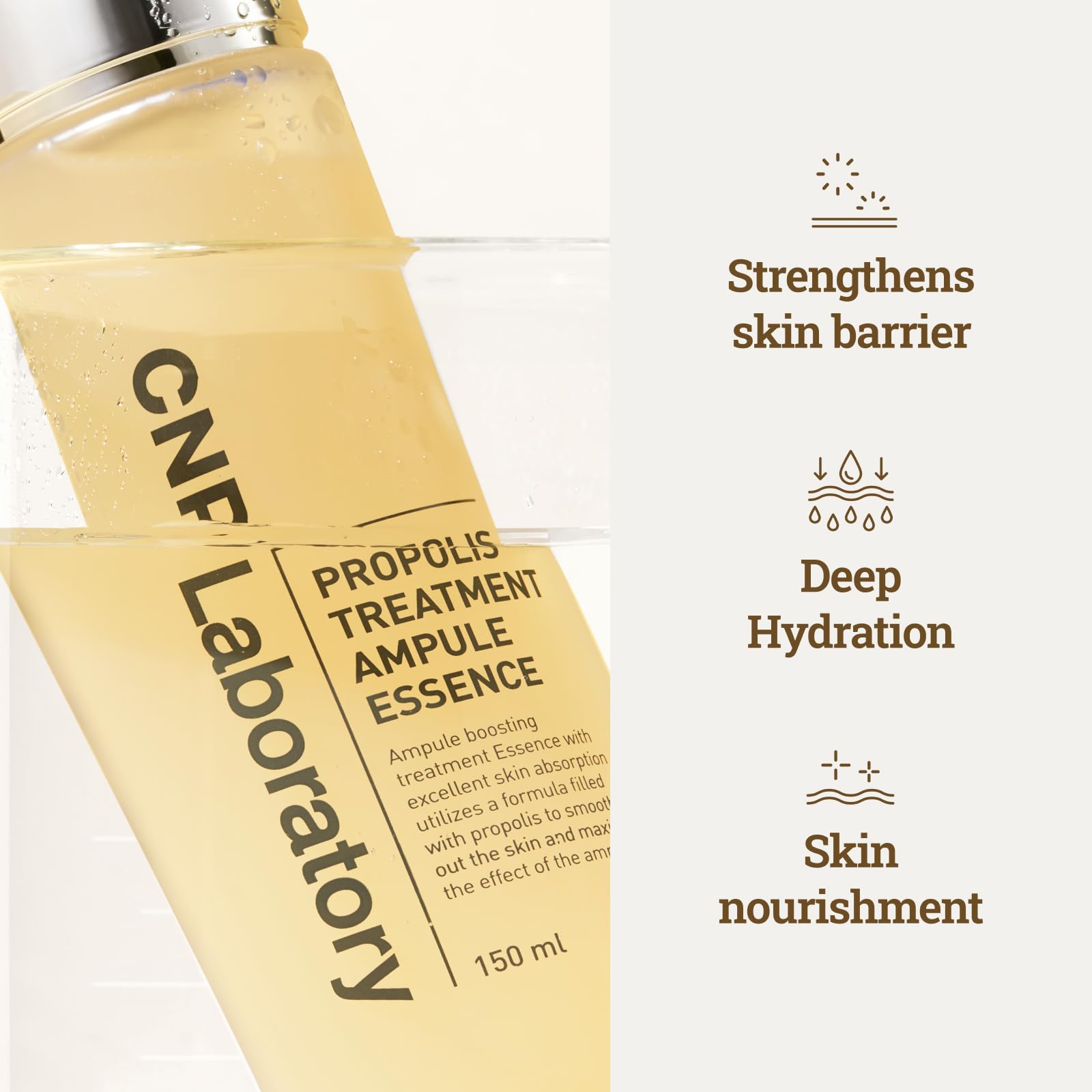 CNP Honey Glow Booster Toner ingredients including propolis and ceramides