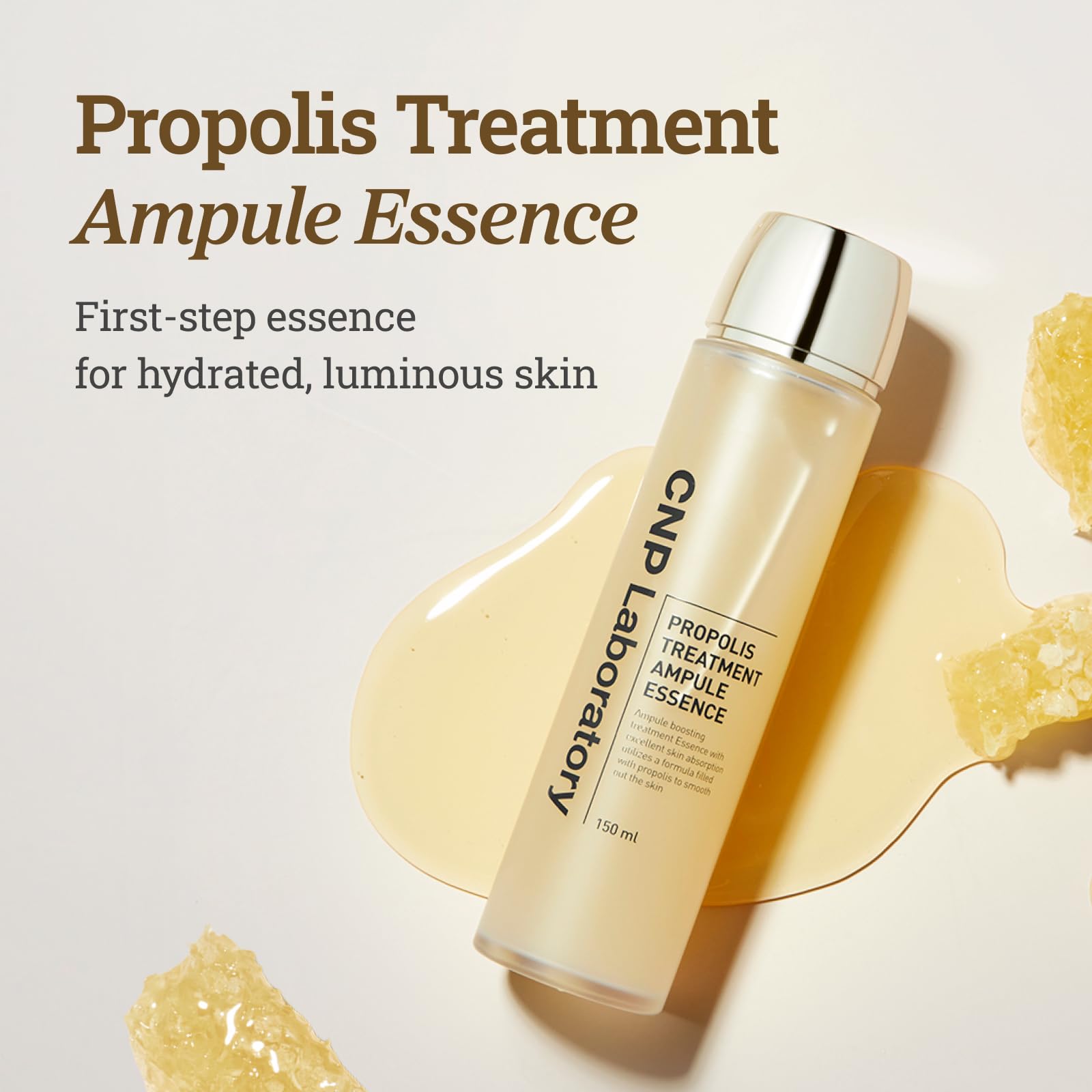 CNP Honey Glow Booster Toner bottle with propolis extract soothing the skin