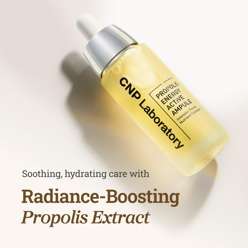 CNP Honey Glow Serum dropper releases serum for quick hydration.