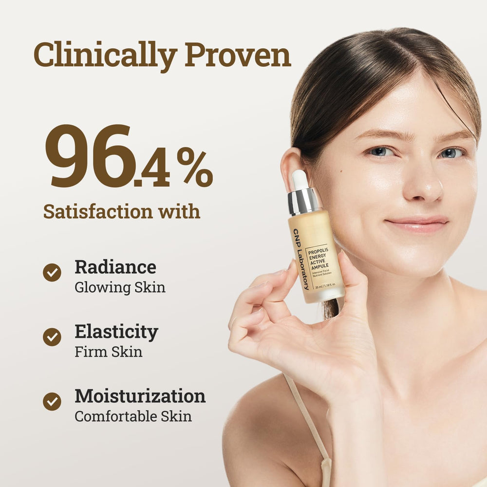 CNP Honey Glow Serum with hyaluronic acid for lasting hydration.