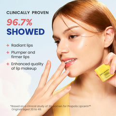 Close-up of Propolis Lipcerin formula for long-lasting moisture