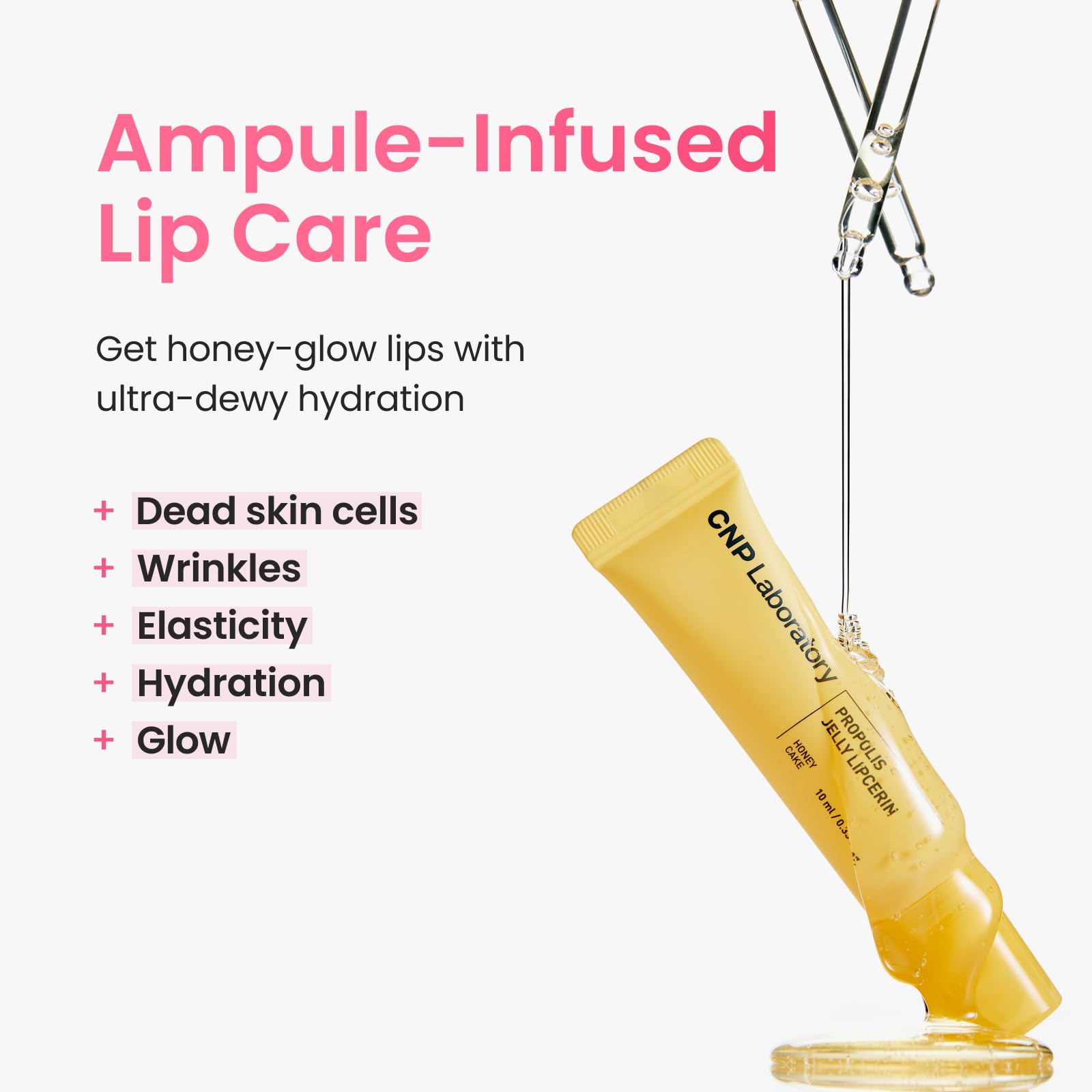 CNP Propolis Lipcerin aporta un acabado brillante con color vivo.