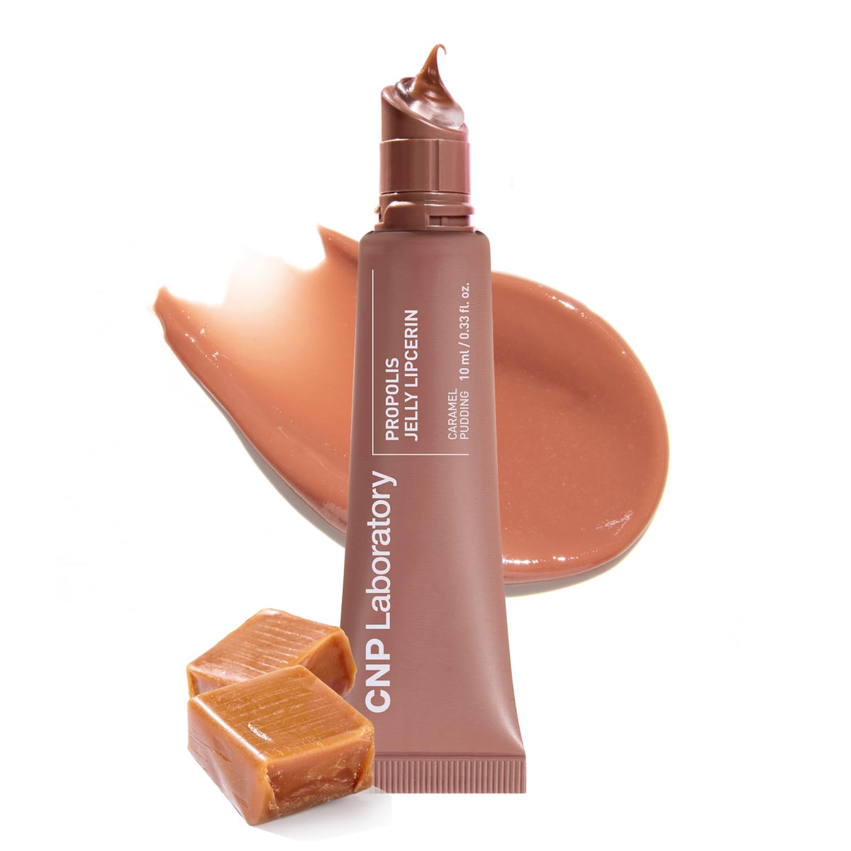 CNP Propolis Jelly Lipcerin; textura gel brillante para labios hidratados y suaves.