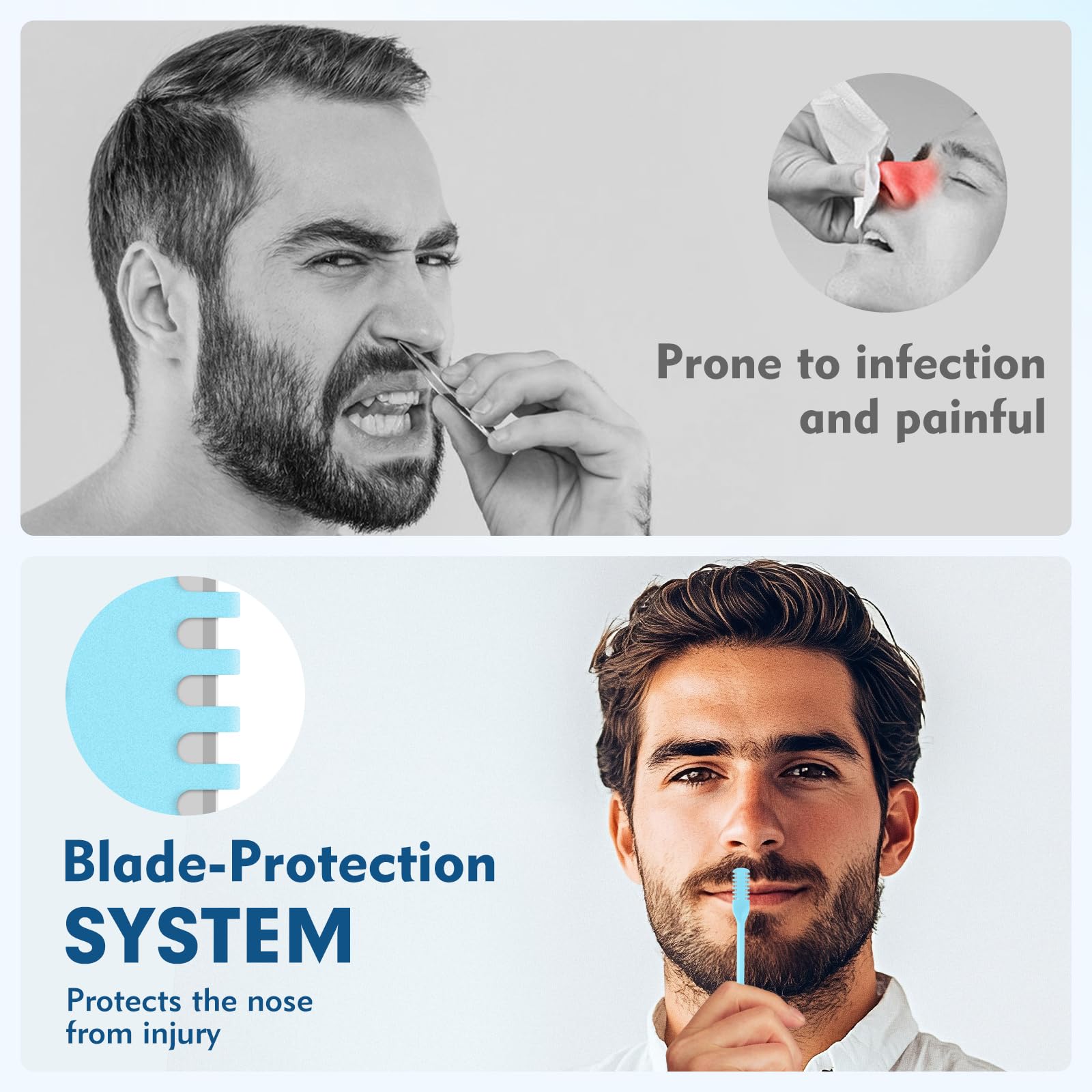 CNTVO durable nasal remover with rust-resistant blades and sturdy construction