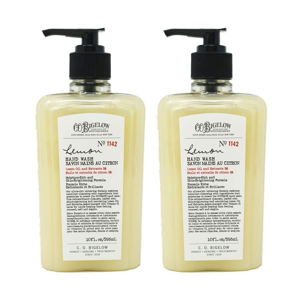 C.O. Bigelow Lemon Hand Wash aloe vera gel visible, suggesting hydrating comfort.