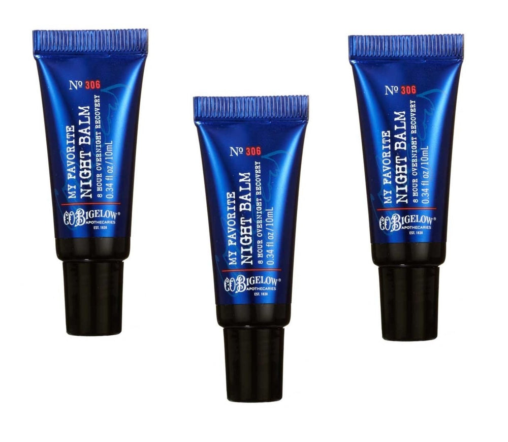 C.O. Bigelow My Favorite Night Balm No 306 trio for soothing nightly skincare.