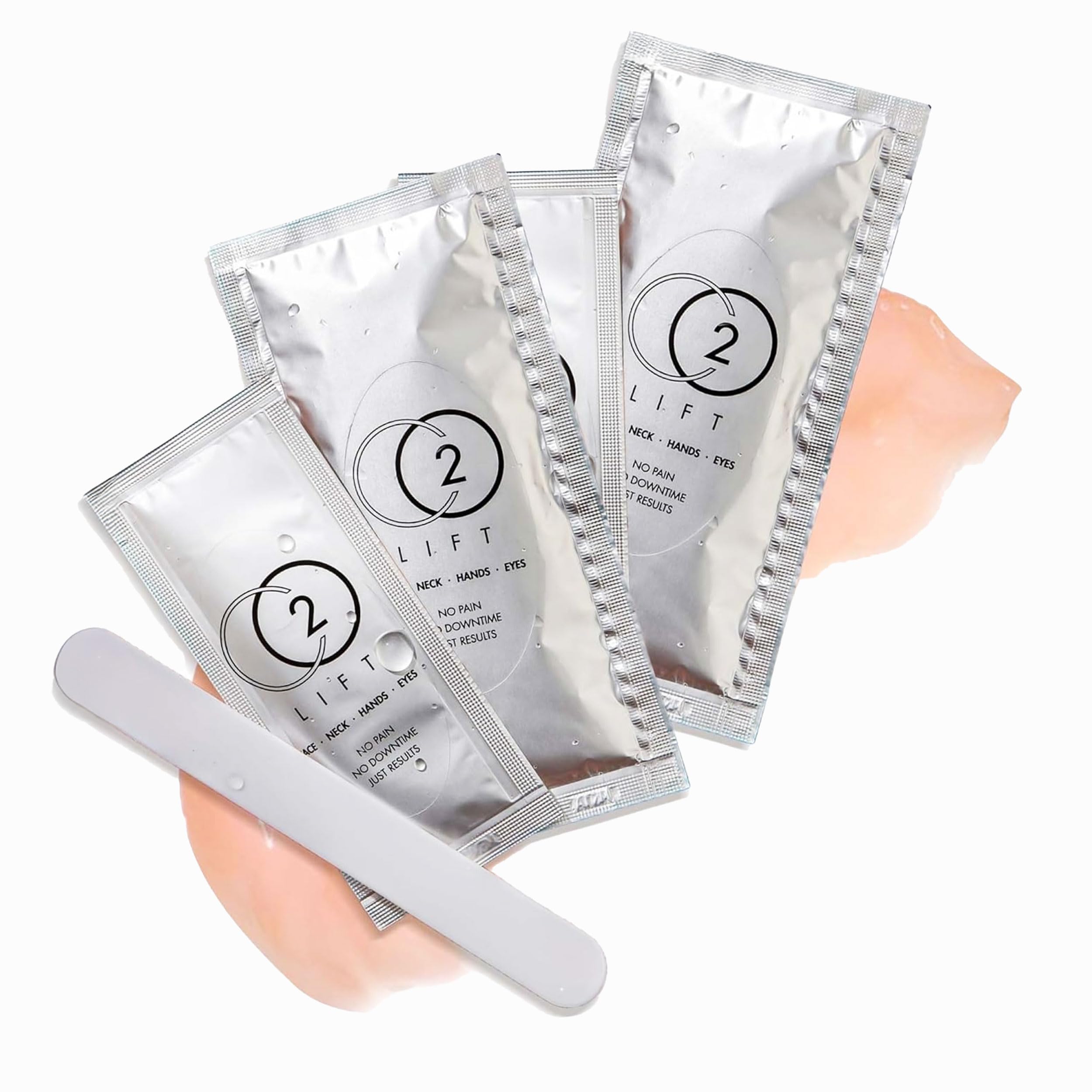 CO2Lift Carboxy Gel Mask pack close-up for at-home lifting and hydration