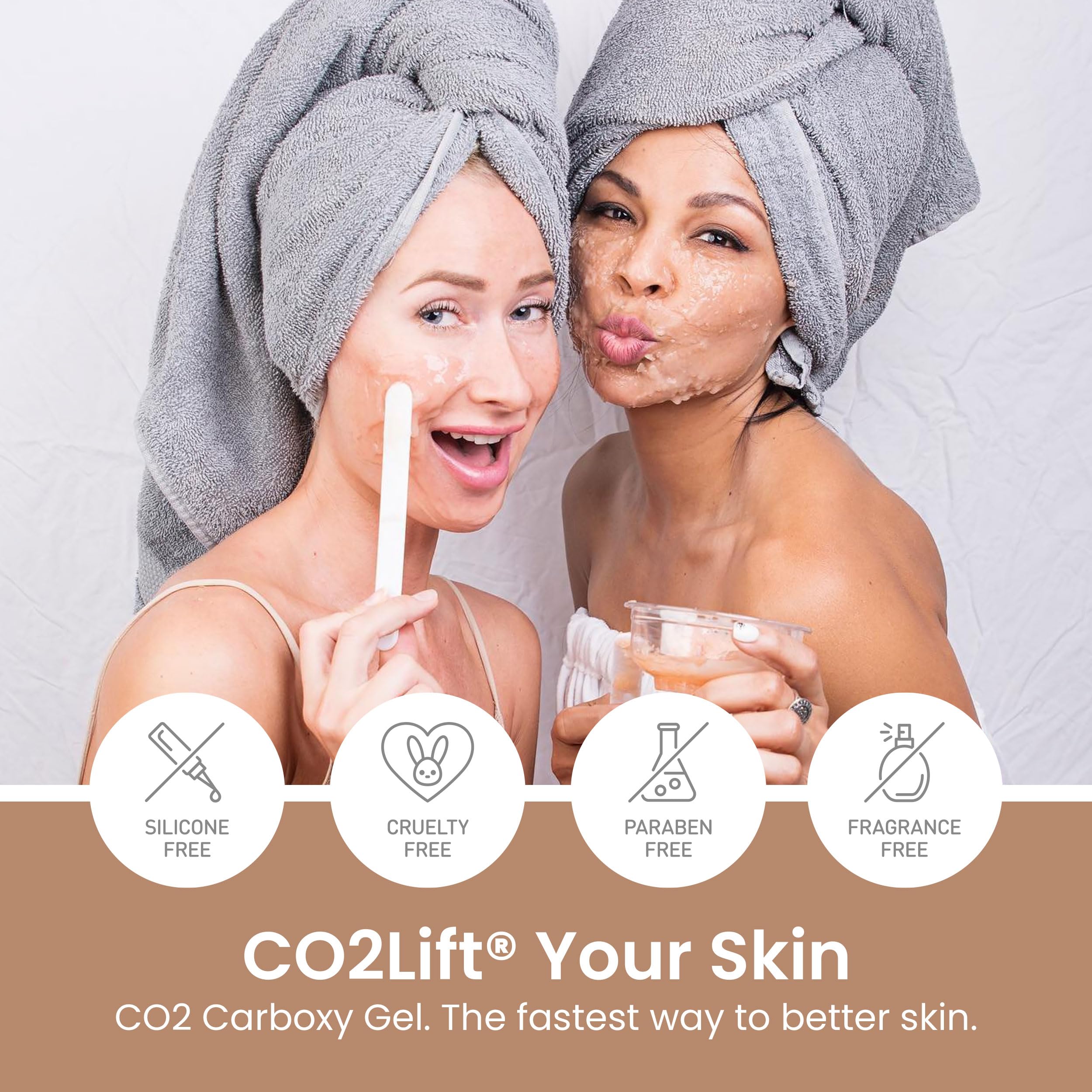 CO2Lift Carboxy Gel Mask travel-friendly packaging for on-the-go routines