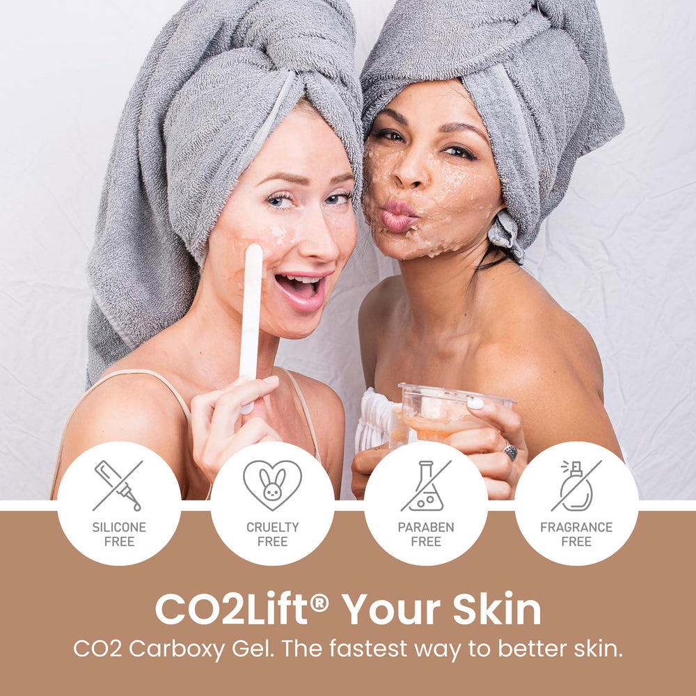 CO2Lift Carboxy Gel Mask travel-friendly packaging for on-the-go routines