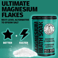 Measure cup with Coach Soak Recovery Bath Soak for easy portioning and quick dissolve.
