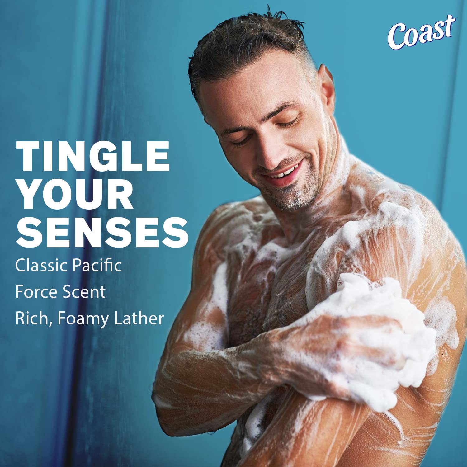 Coast 2-in-1 Hair and Body Wash with crisp classic scent