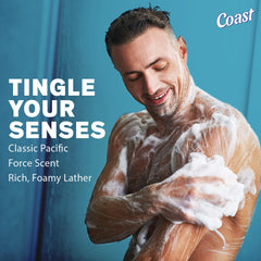 Coast 2-in-1 Hair and Body Wash with crisp classic scent
