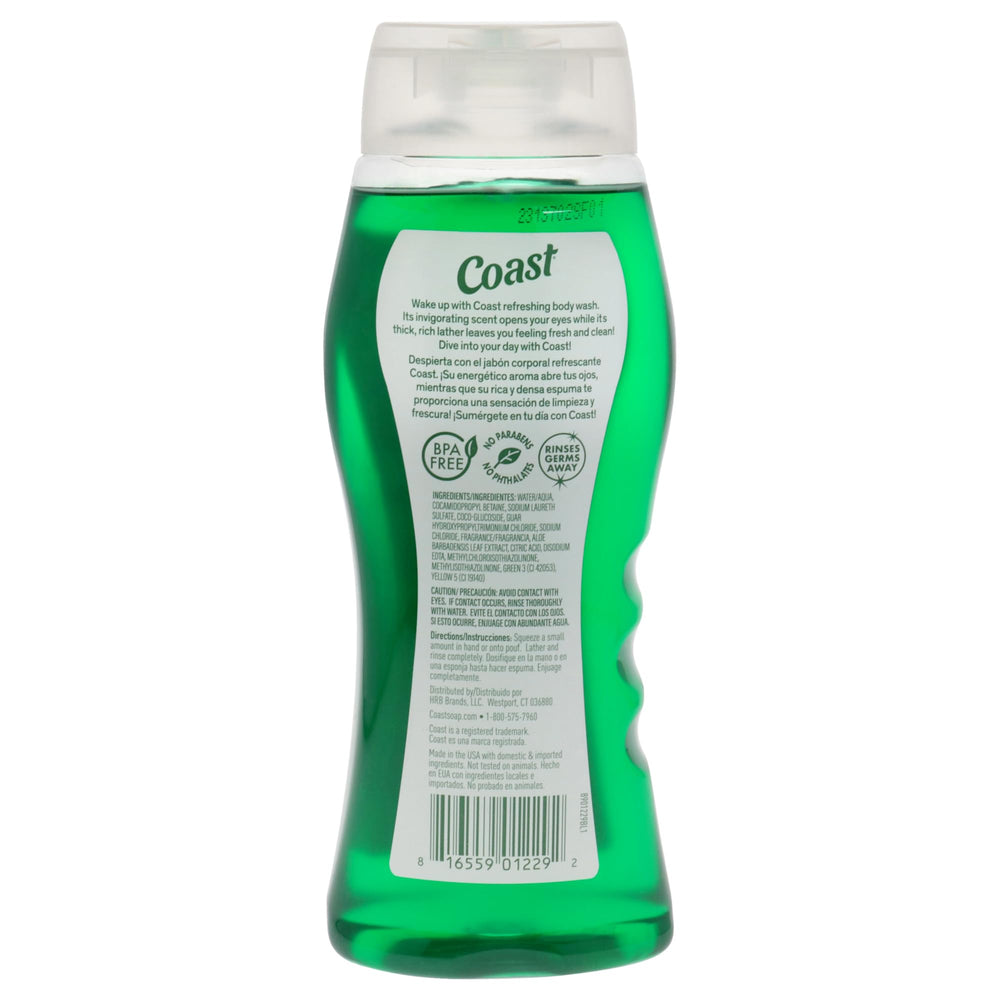 Coast Emerald Burst Ducha: espuma cremosa que ayuda a limpiar sin resecar la piel.