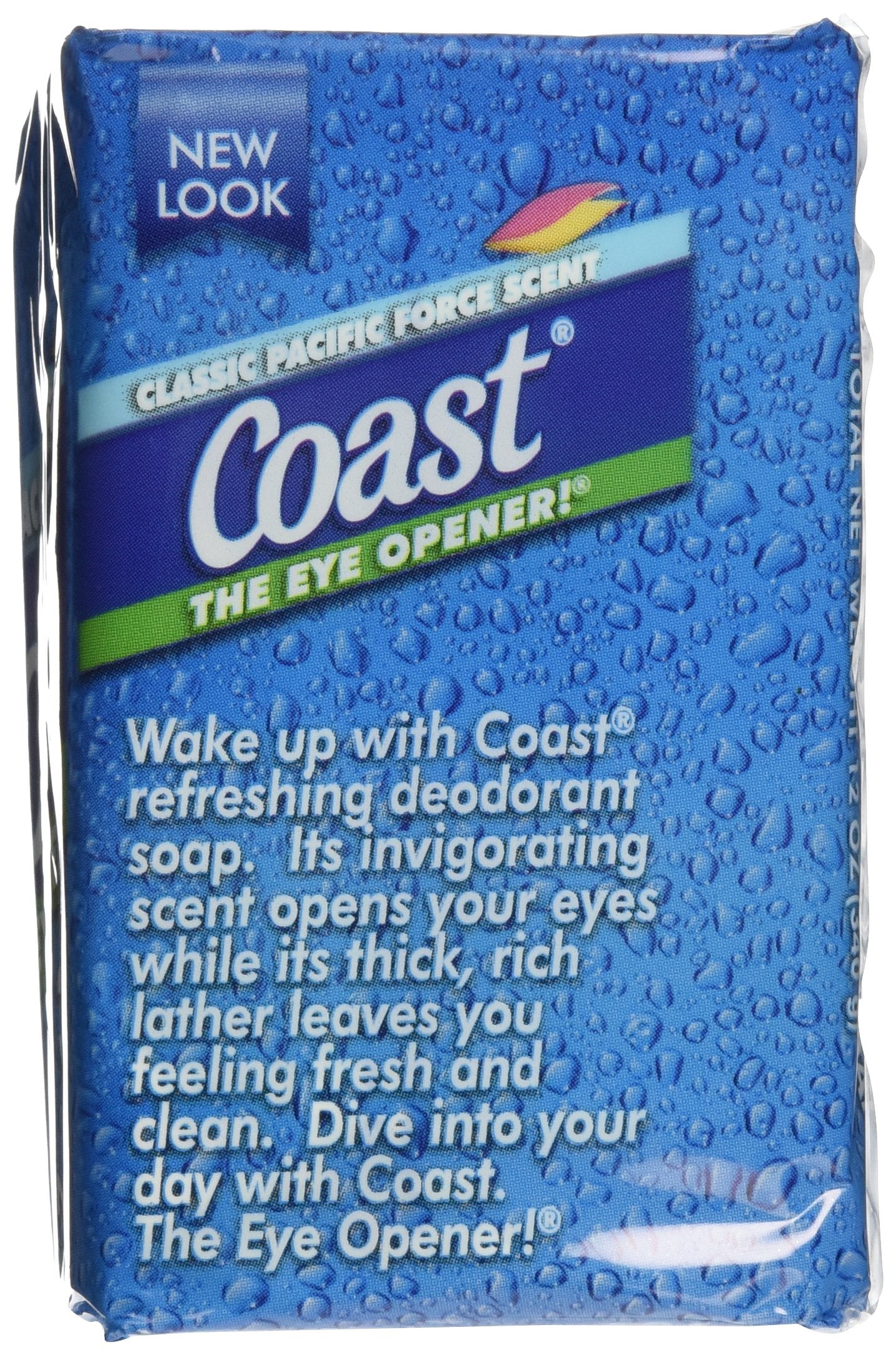 Coast Jabon Original Blue: detalle de la textura de la barra.