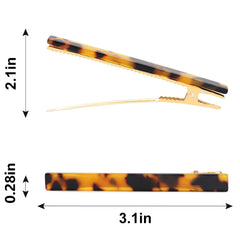 Cobahom leopard-print duckbill clip suits casual and formal looks.
