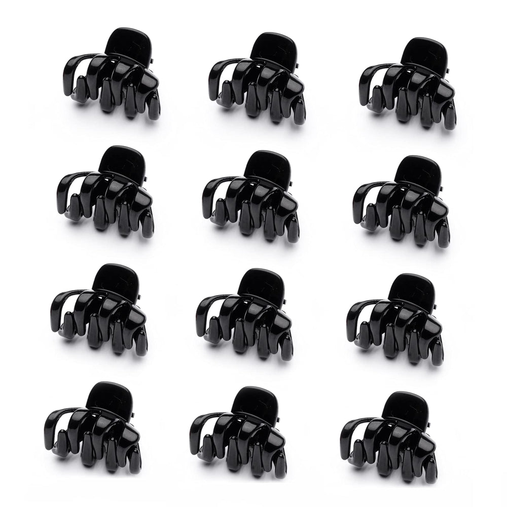 Cobahom pinza cabello pequeña 1-2 pulgadas negra para cabello fino y fácil de usar