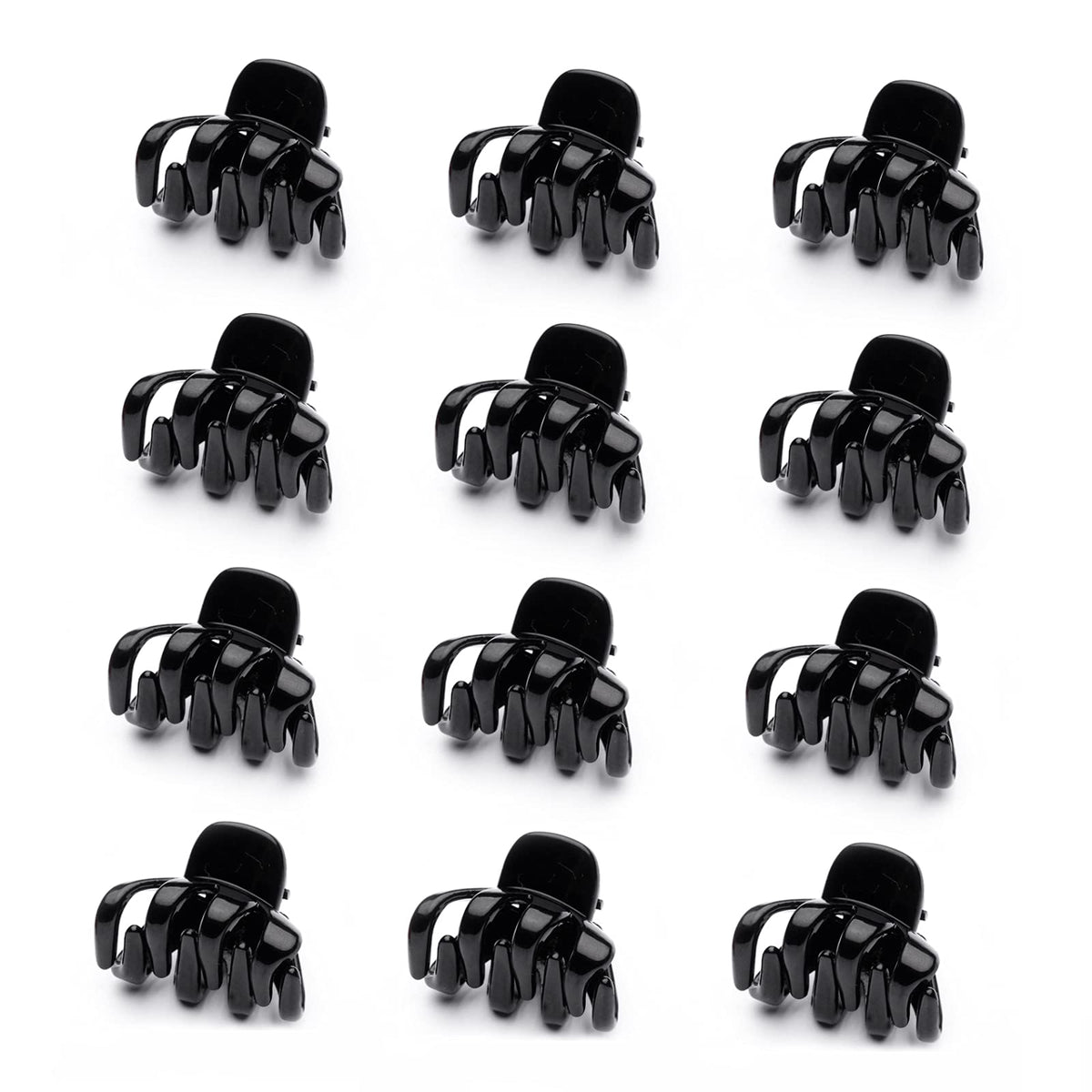 Cobahom pinza cabello pequeña 1-2 pulgadas negra para cabello fino y fácil de usar