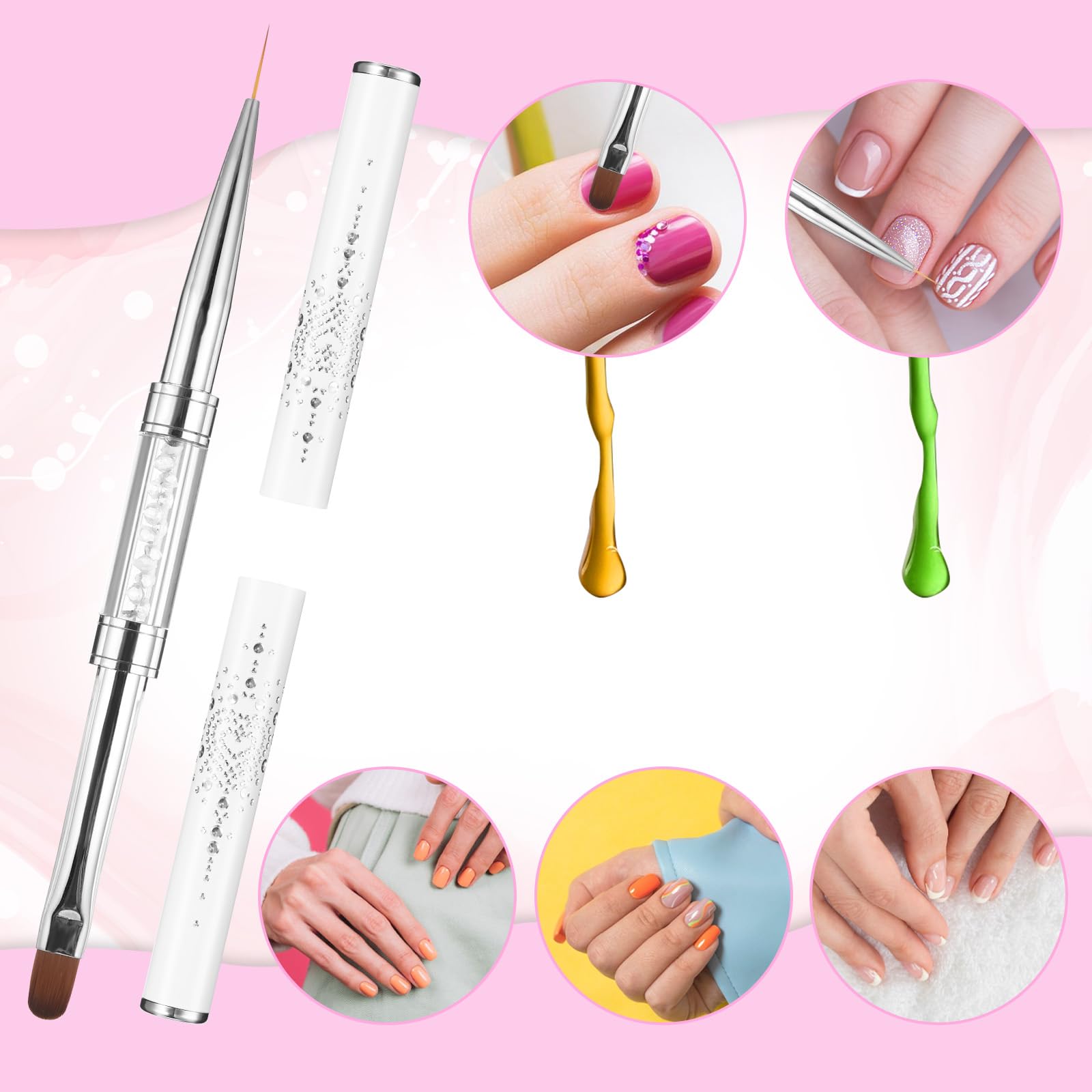 cobee nail liner brush on copper tube delivers durable, clean lines