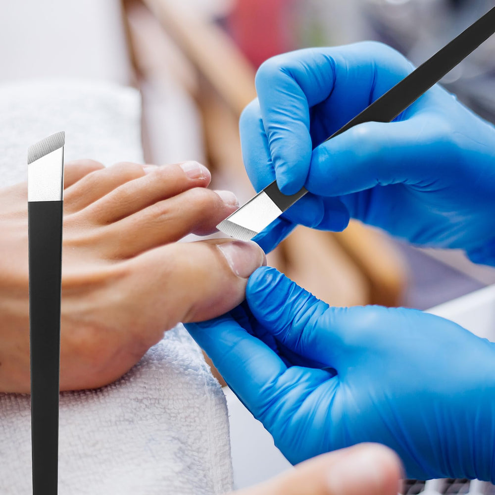 Cobee scraping knife ideal for removing stubborn skin around nails.