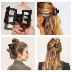 Clips Claw Cobinaan rectángulo mate 2 pulgadas para media coleta elegante.