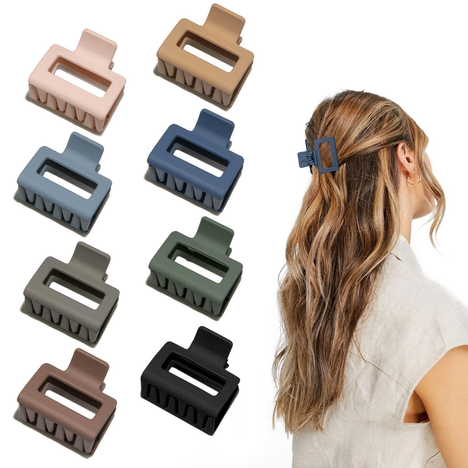 Cobainan pinza para cabello mediana marrón claro: sujeción estable para peinados diarios.