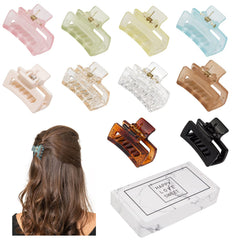 Cobinaan small tiny claw clip in matte pink secures thin hair with a secure, non-slip grip