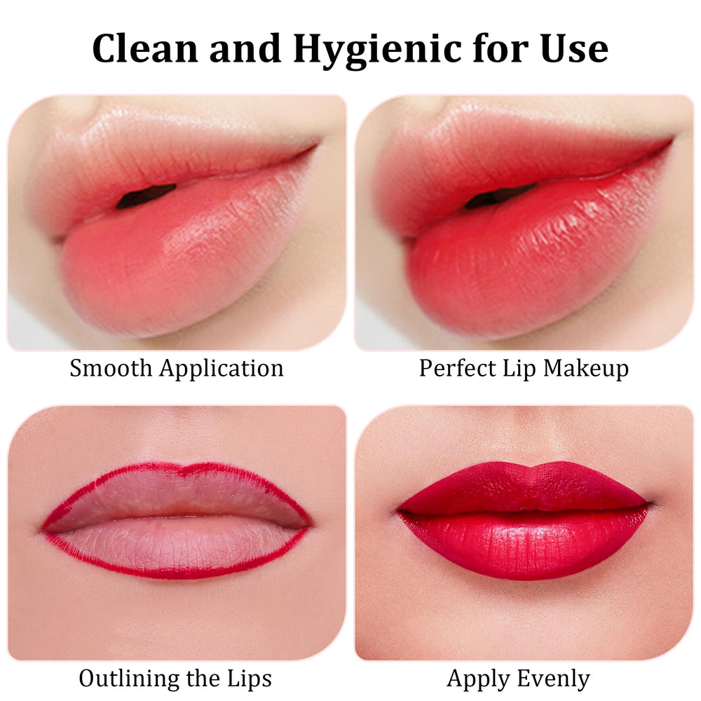 COCIDE individually wrapped lip brushes ideal for travel and on-the-go touchups.