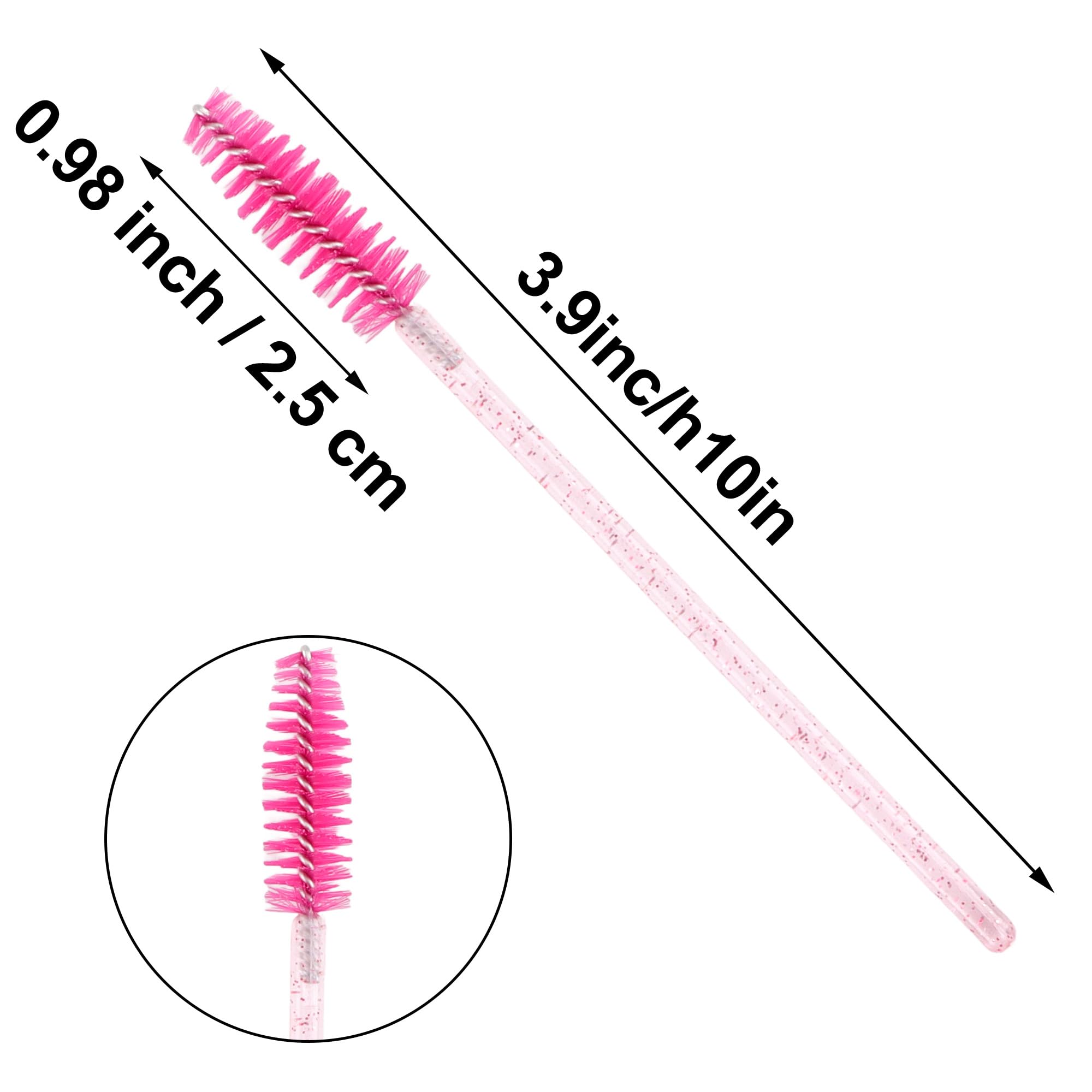 COCIDE soft bendable bristles for comfortable, clump-free mascara and brow shaping.