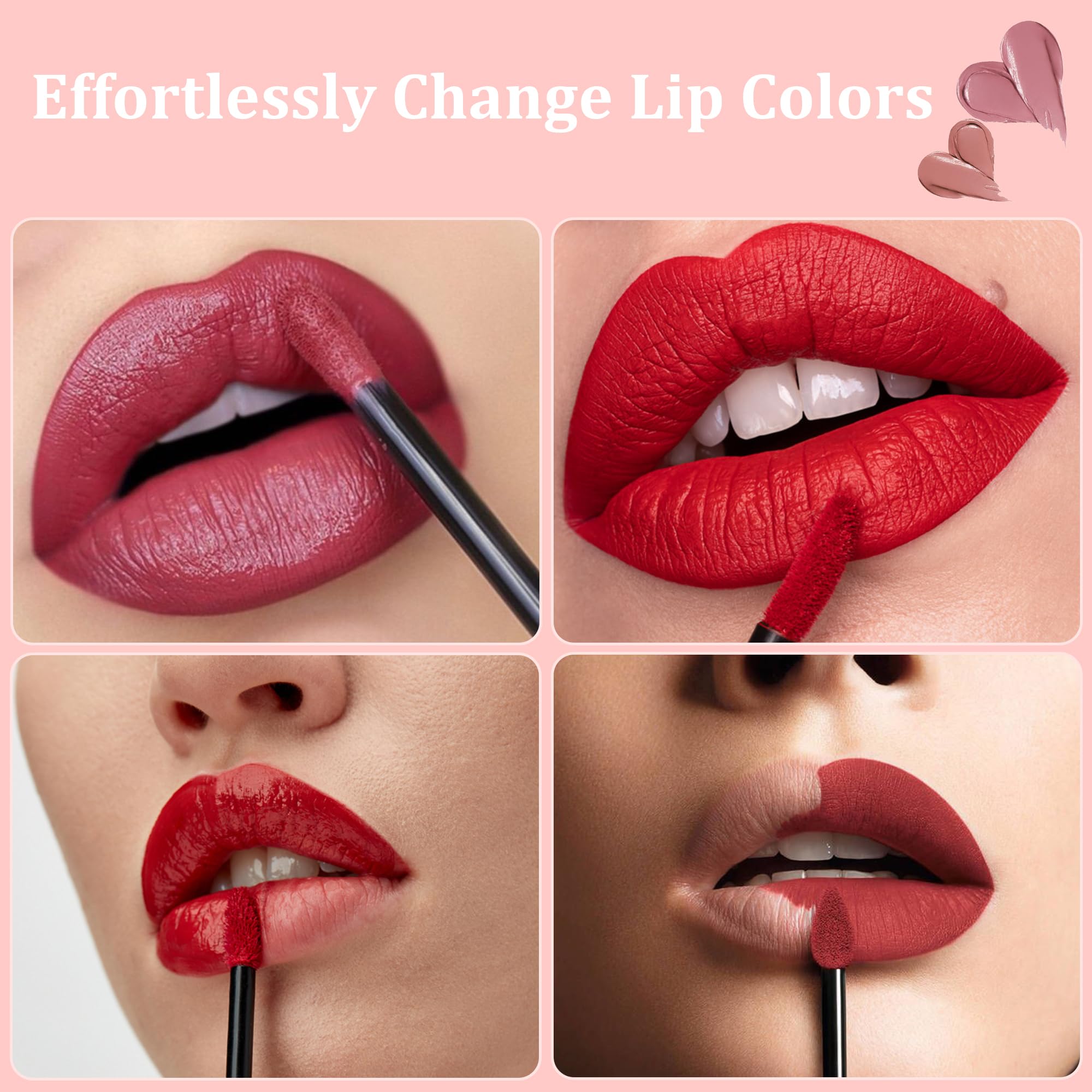 COCIDE versatile lip brush designed for lipstick, gloss, or lip mask application.