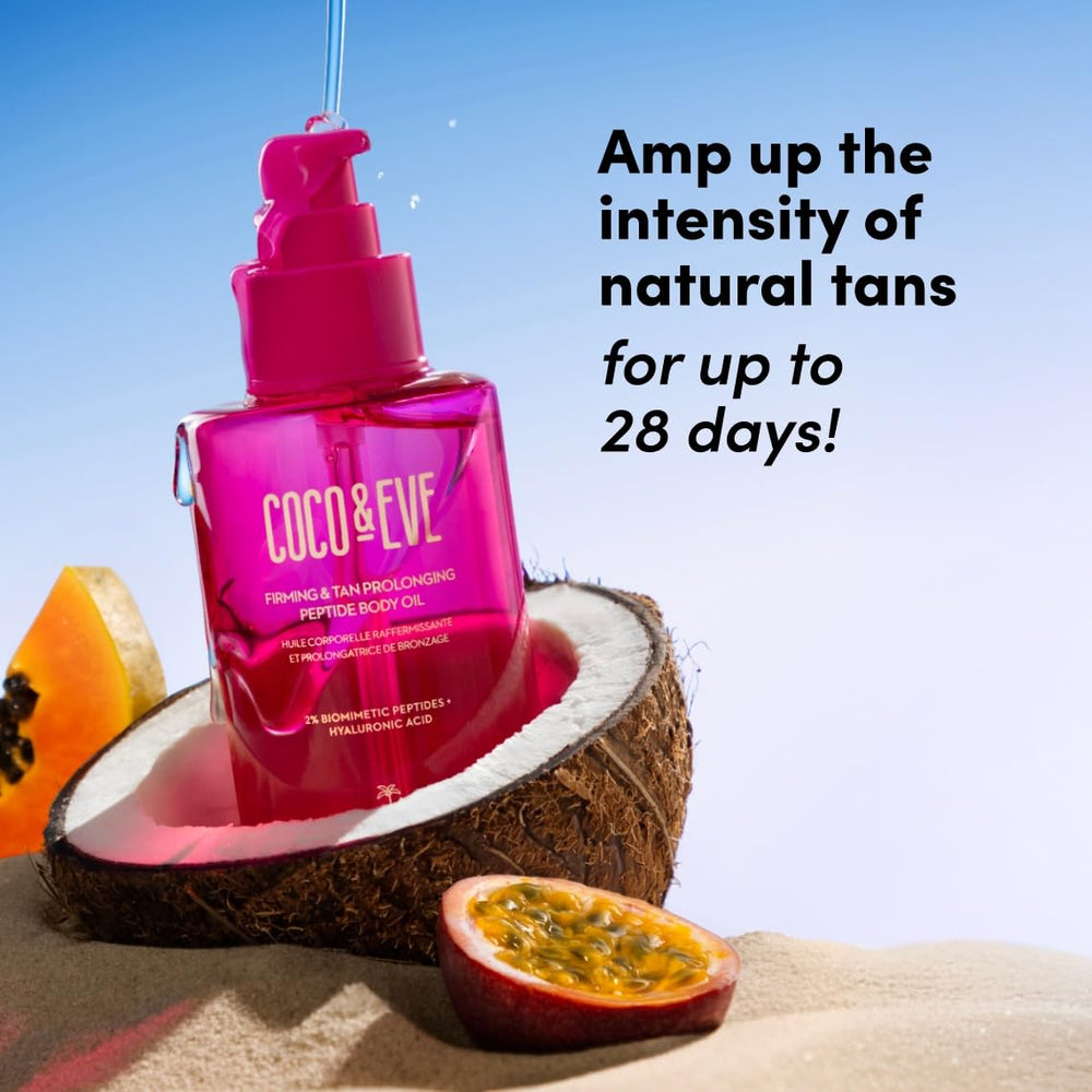 Coco & Eve oil pump dispensing product for quick, non-greasy application