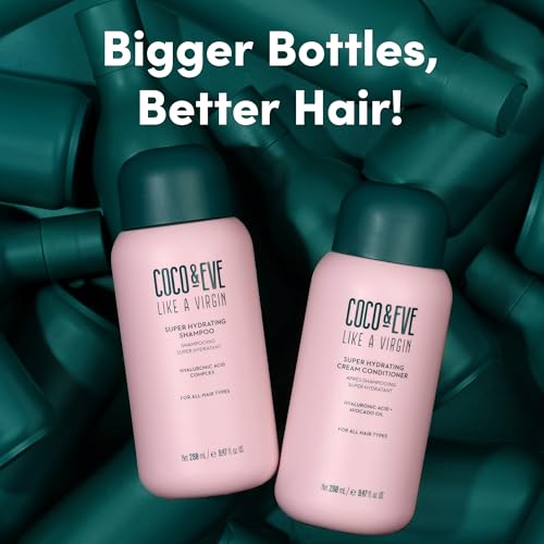Coco & Eve Like a Virgin bottle shown in daily routine setup.