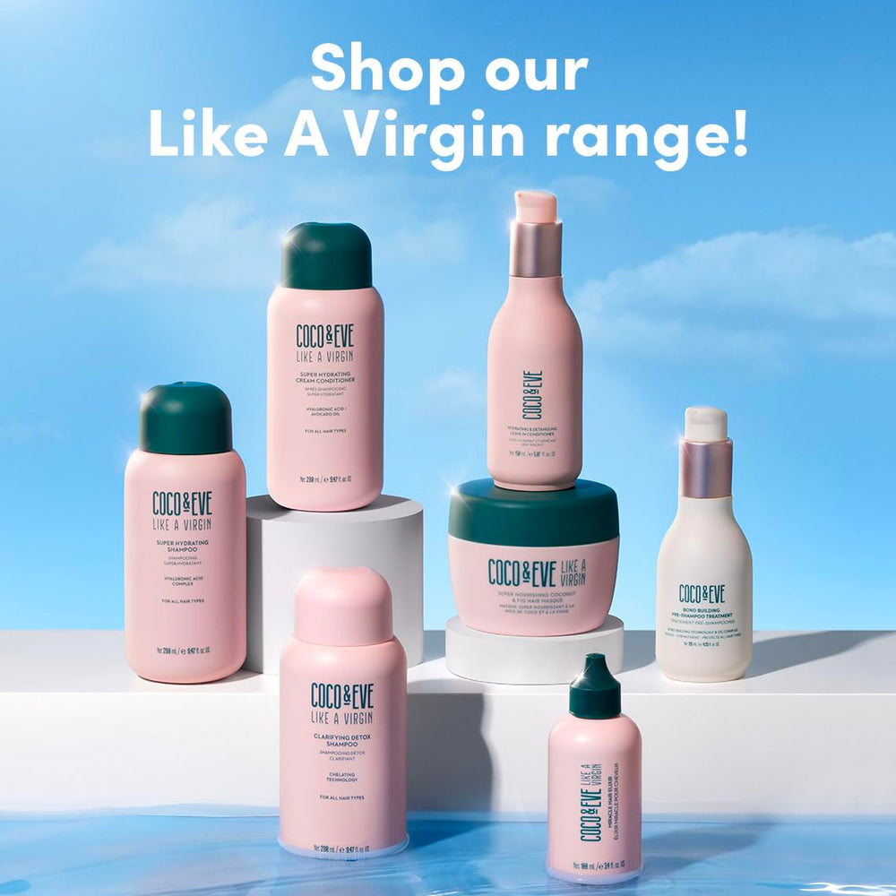 Travel-size Coco & Eve Miracle Hair Elixir for on-the-go moisture