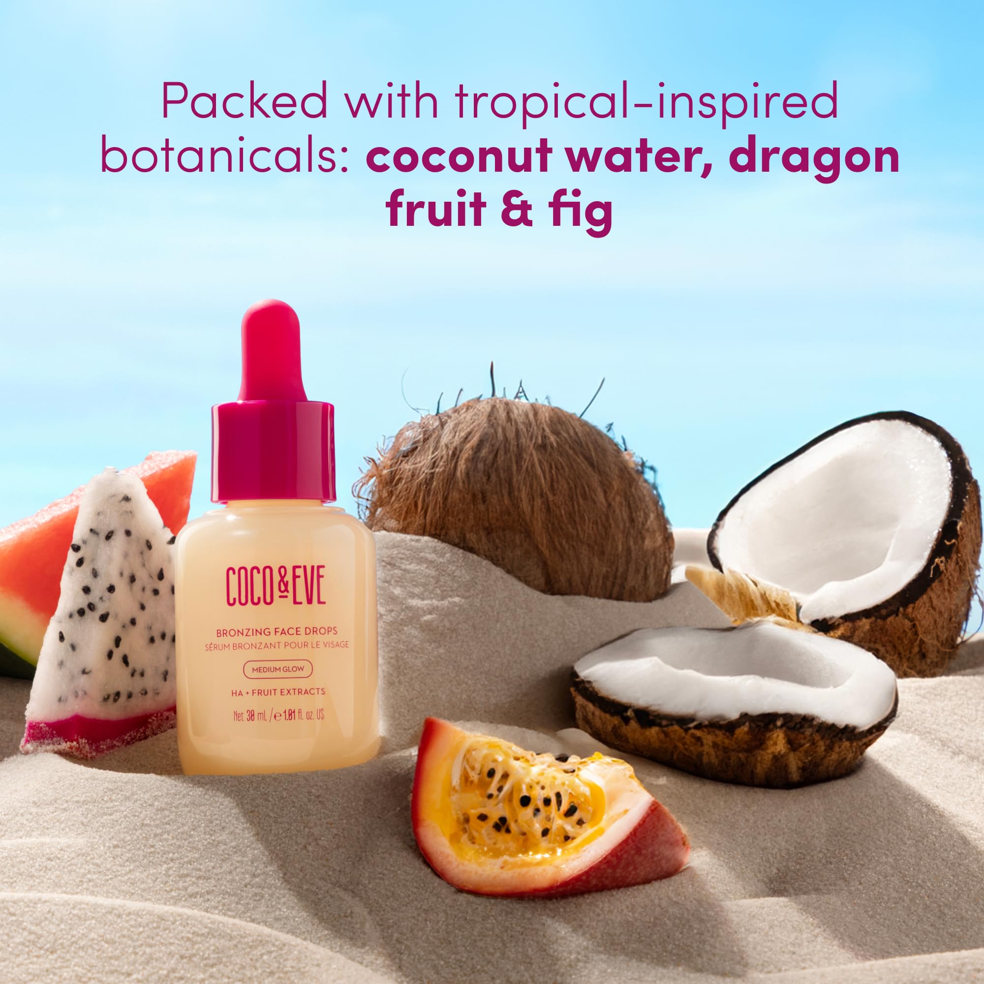 Coco and Eve Sunny Honey bronzing application routine creates seamless, streak-free finish