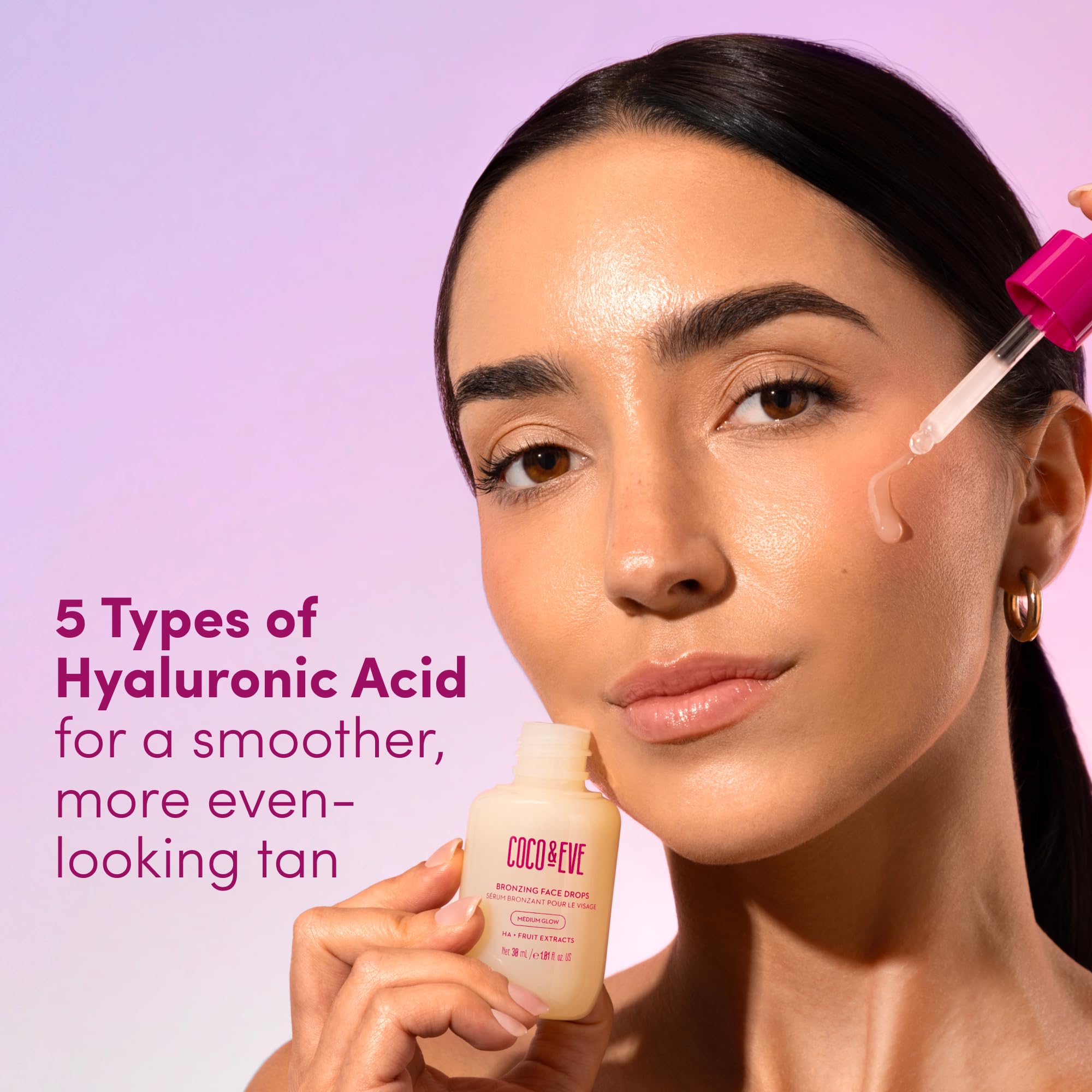 Coco and Eve Sunny Honey bronzing drops packaging protects premium self-tanner