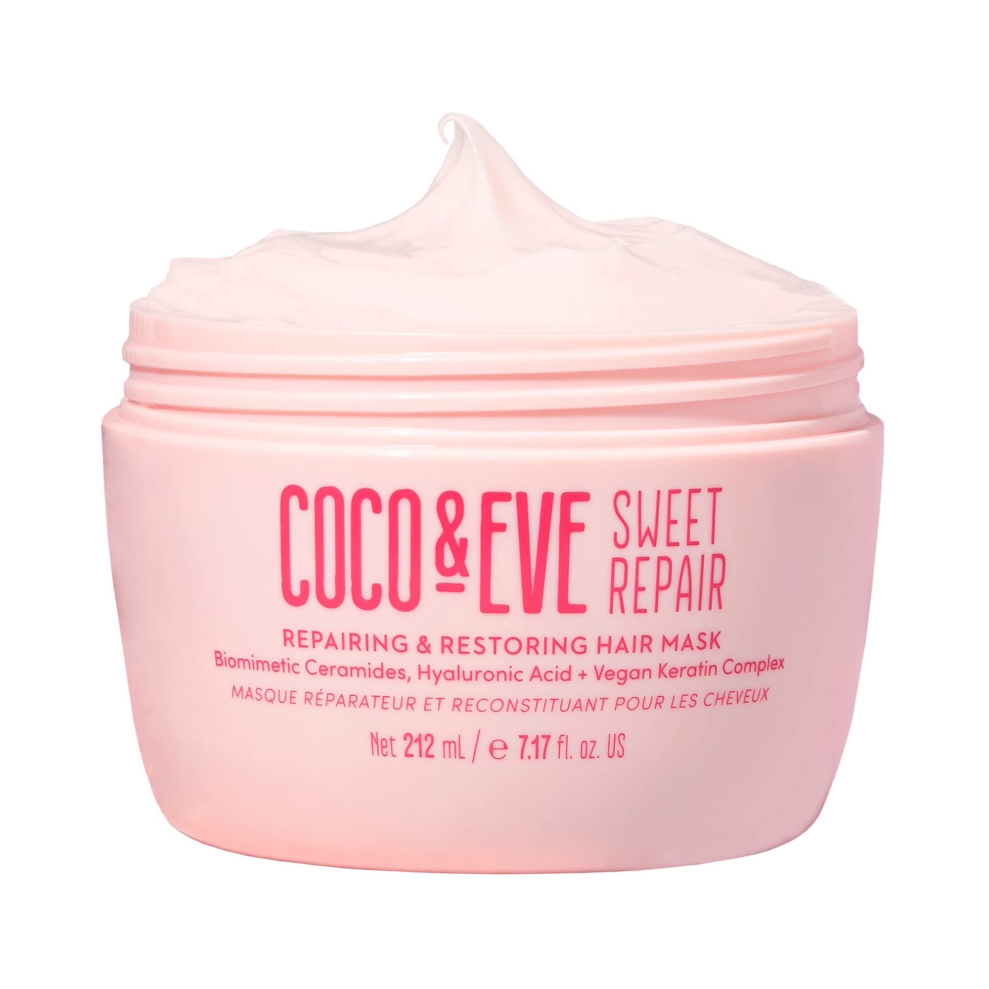 Coco & Eve Sweet Repair bottle front view for smoother, healthier hair