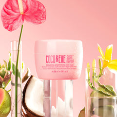 Coco & Eve Sweet Repair bottle pour showing quick five minute treatment